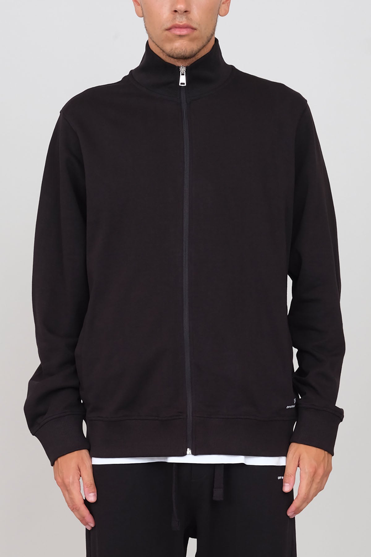 Brushed zip sweatshirt