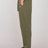 Military Green Straight Fleece Joggers