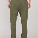 Military Green Straight Fleece Joggers
