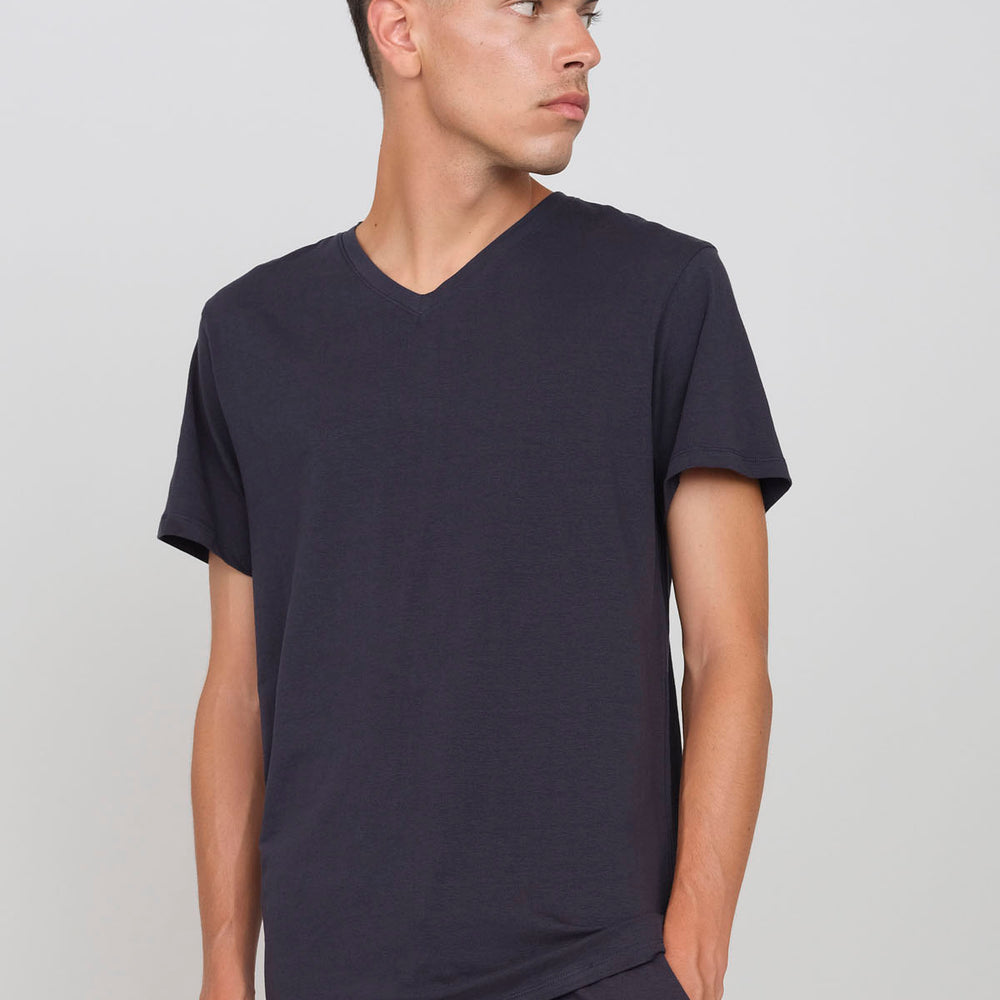 Stretch Jersey V-Neck T-Shirt