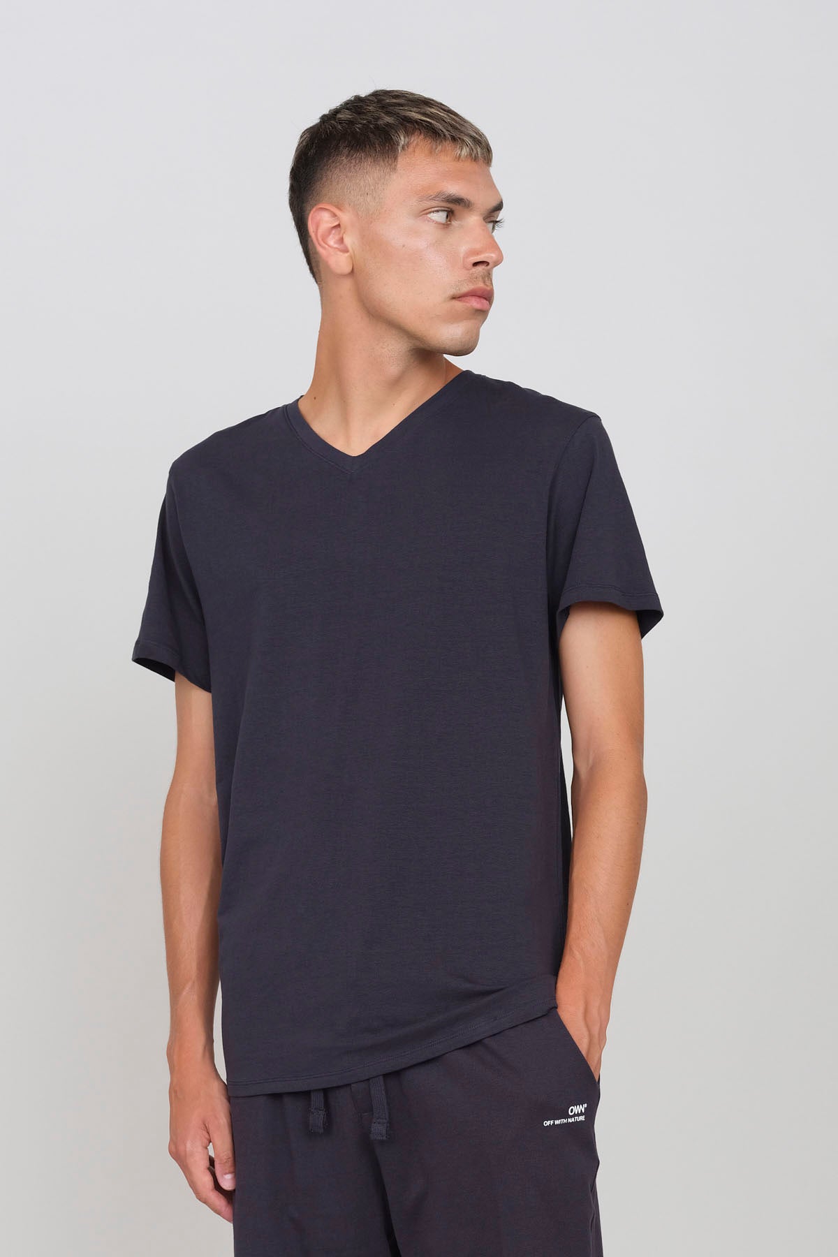 Stretch Jersey V-Neck T-Shirt