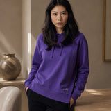 Purple Hoodie with Side Slits