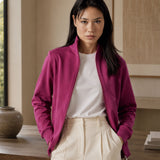 Fuchsia Zip-Up Hoodie