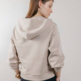 Felpa con Cappuccio e Zip in Interlock