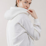 Felpa con Cappuccio e Zip in Interlock