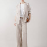 Giacca Blazer Doppiopetto in Interlock