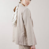 Giacca Blazer Doppiopetto in Interlock