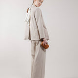 Giacca Blazer Doppiopetto in Interlock