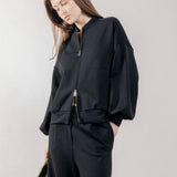 Giubbotto Bomber Loose Fit in Interlock