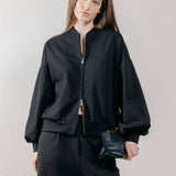 Giubbotto Bomber Loose Fit in Interlock