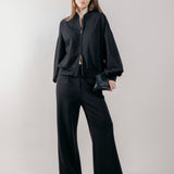 Giubbotto Bomber Loose Fit in Interlock