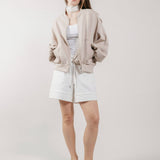 Giubbotto Bomber Loose Fit in Interlock