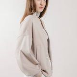 Giubbotto Bomber Loose Fit in Interlock