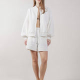 Giubbotto Bomber Loose Fit in Interlock