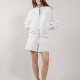 Giubbotto Bomber Loose Fit in Interlock