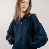 Giubbotto Bomber Loose Fit in Interlock