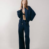 Giubbotto Bomber Loose Fit in Interlock