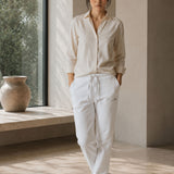 Joggers Dritti Bianco