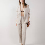 Pantalone a Gamba Dritta in Interlock