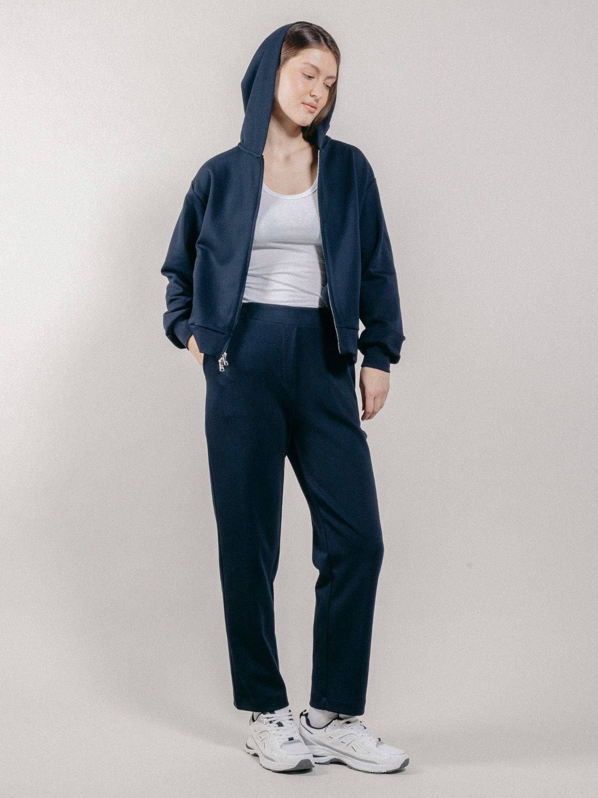 Pantalone a Gamba Dritta in Interlock