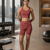 Technical Biker Set + Pomegranate Sports Top
