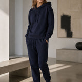 Hooded Sweatshirt with Side Slits + Fleece Joggers Set