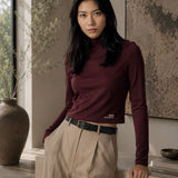 Interlock Turtleneck Prune