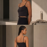 Black Short Sports Tank Top
