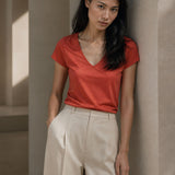 Red V-Neck T-Shirt