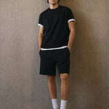 Pantaloncino Loose Fit in Interlock Balck