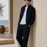 Felpa con Zip Blu