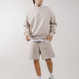 Felpa Girocollo Loose Fit in Interlock