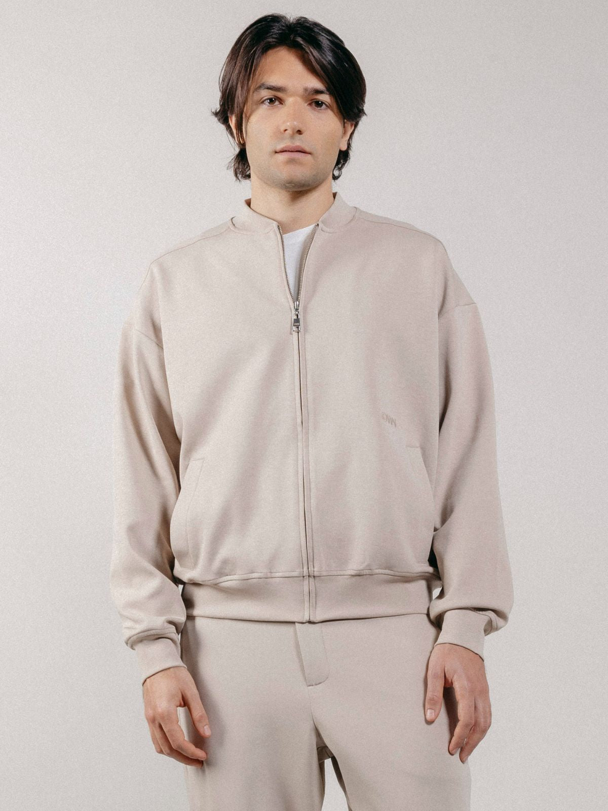 Giubbotto Bomber Loose Fit in Interlock