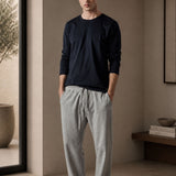 T-Shirt a Manica Lunga Blu