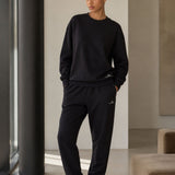Felpa Girocollo Oversize Unisex Nero