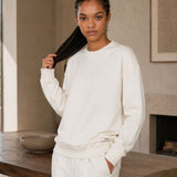 Unisex Oversized Crew Neck Sweatshirt Butter