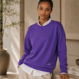 Unisex Oversized Crewneck Sweatshirt Purple