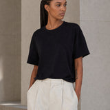 Unisex Oversized Crew Neck T-Shirt Black