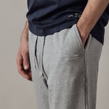 Light Grey Marl Straight Fleece Joggers