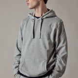 Fleece Hoodie Light Grey Melange