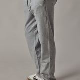 Light Grey Marl Straight Fleece Joggers