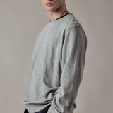 Light Gray Melange Fleece Sweatshirt
