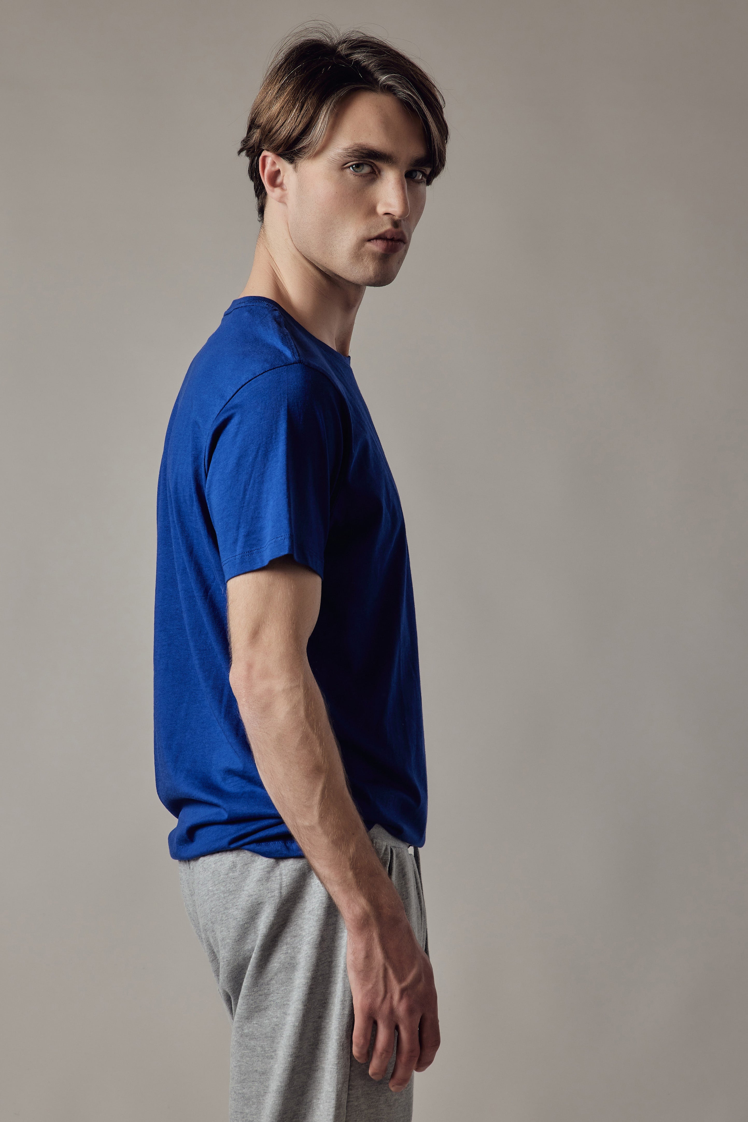 T-Shirt Girocollo Blu Royal