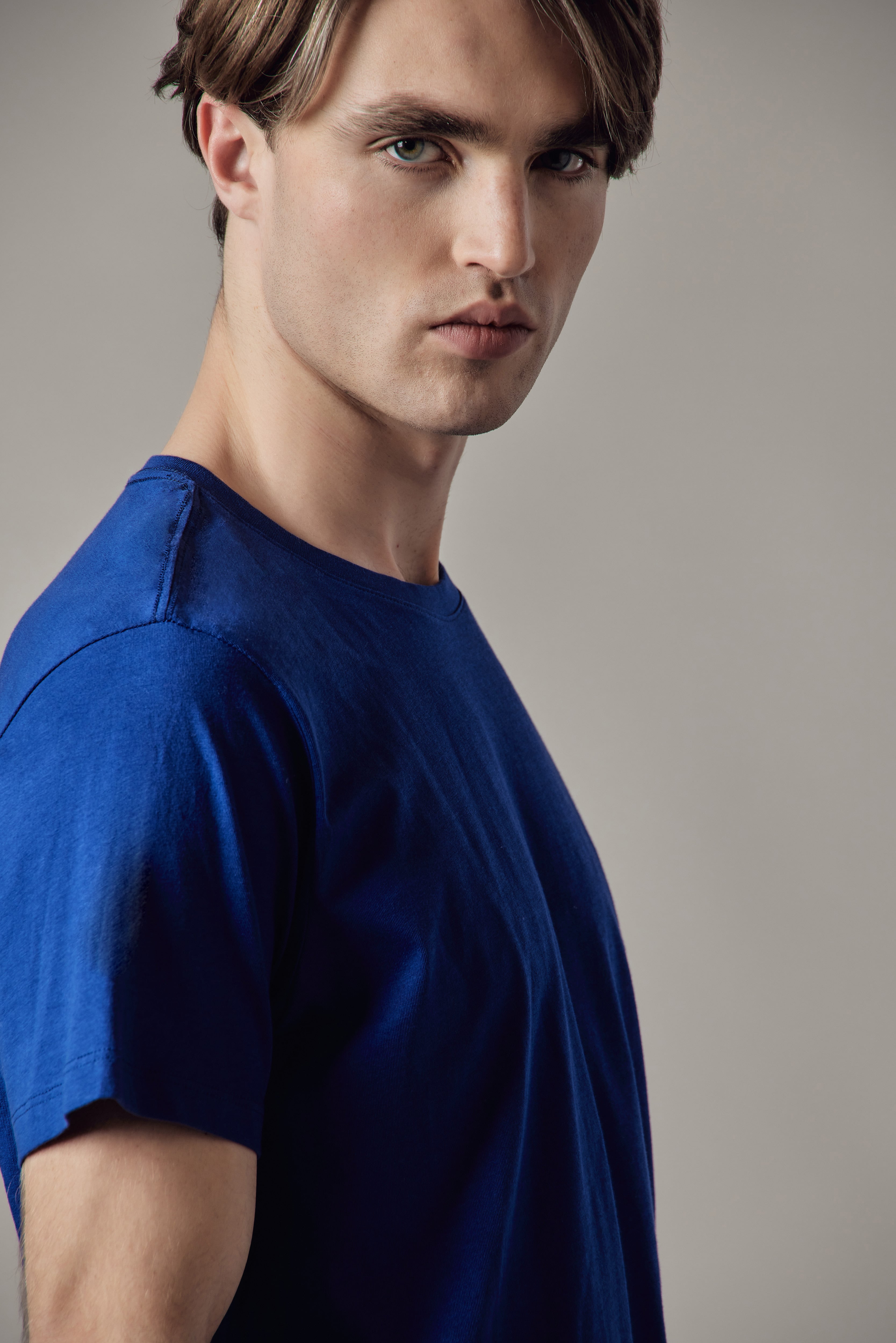 T-Shirt Girocollo Blu Royal