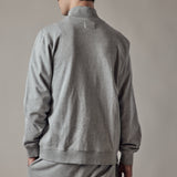 Light Grey Marl Brushed Zip Hoodie