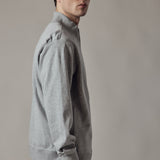Light Grey Marl Brushed Zip Hoodie
