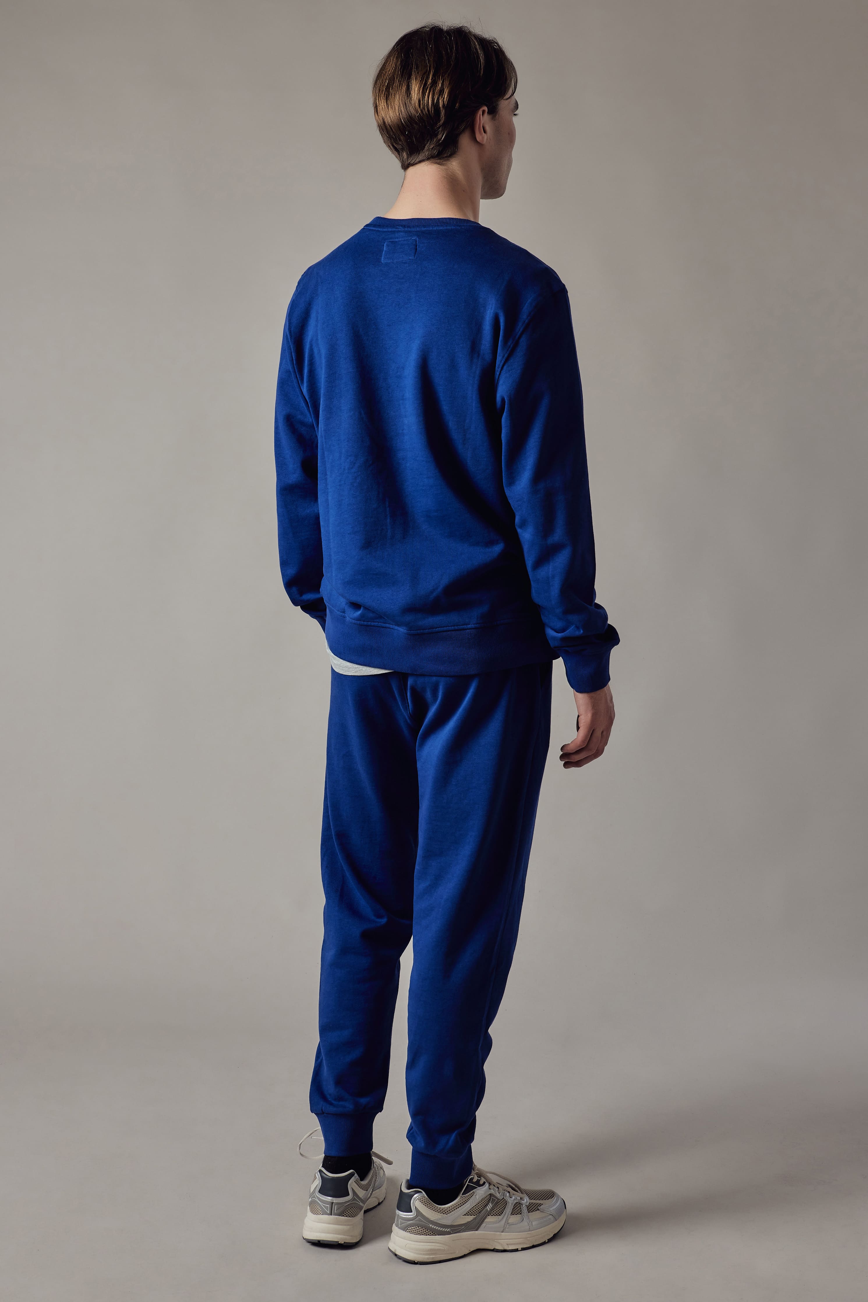 Felpa Girocollo Blu Royal