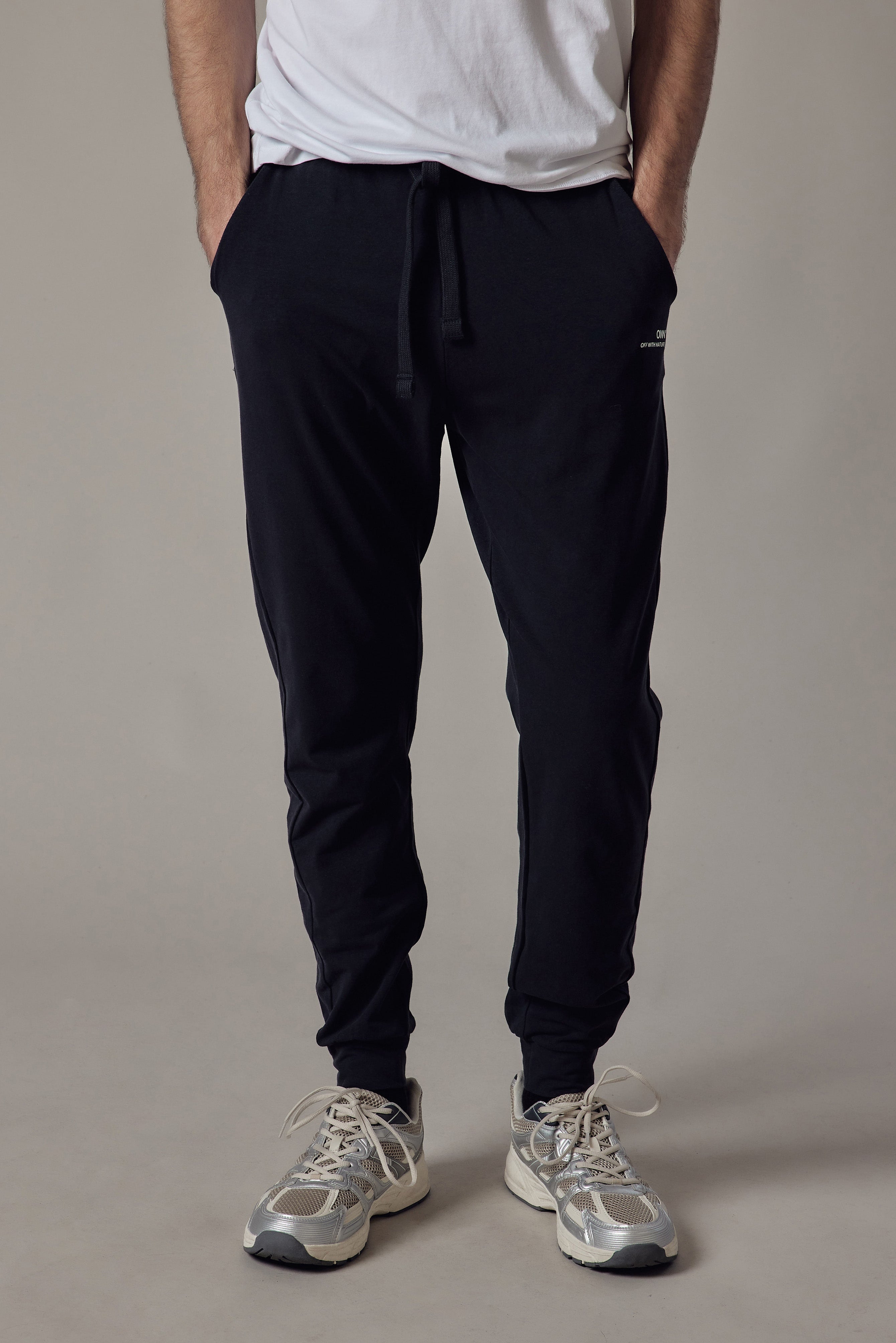 Joggers in Jersey Blu