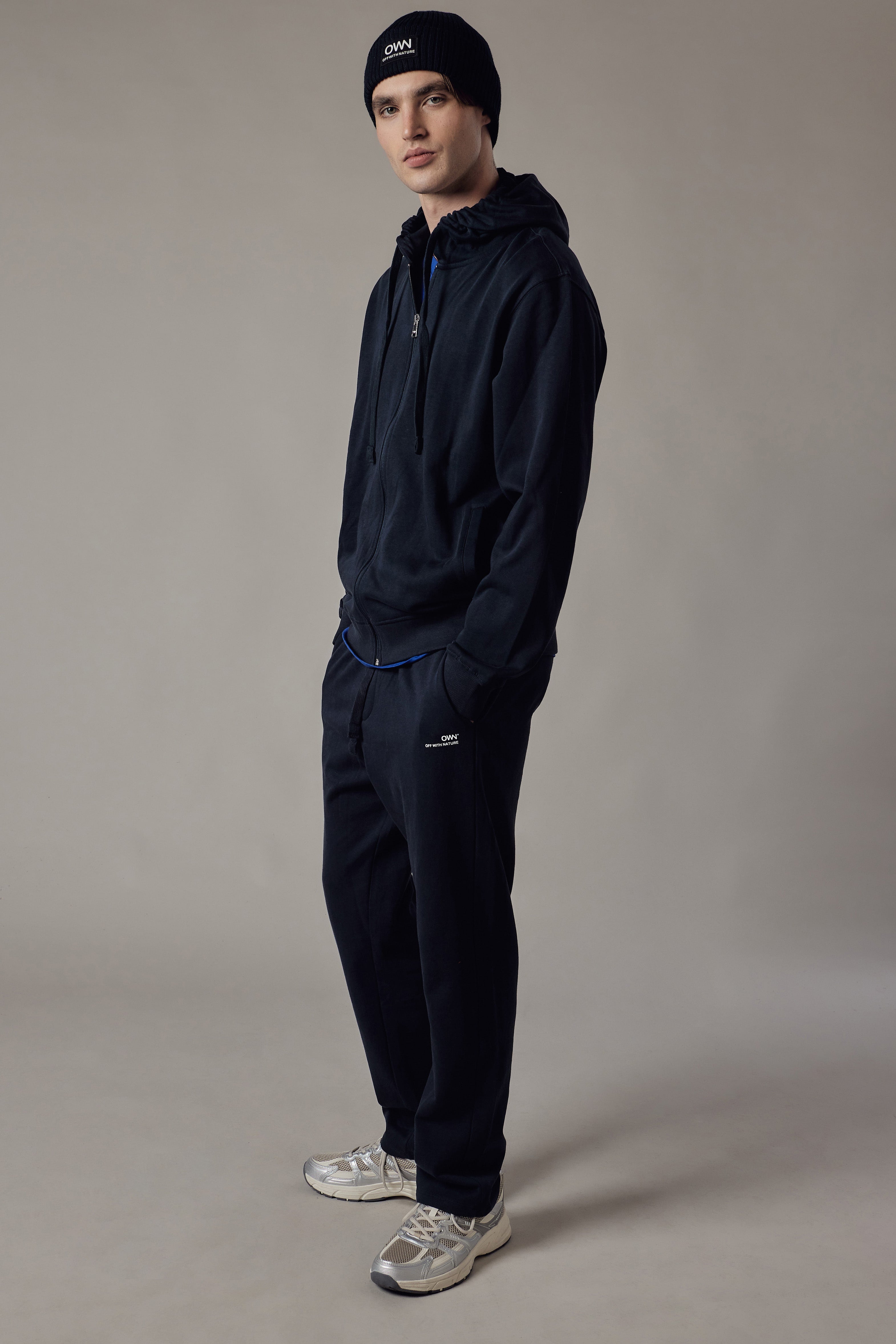 Joggers Felpati Dritti Blu