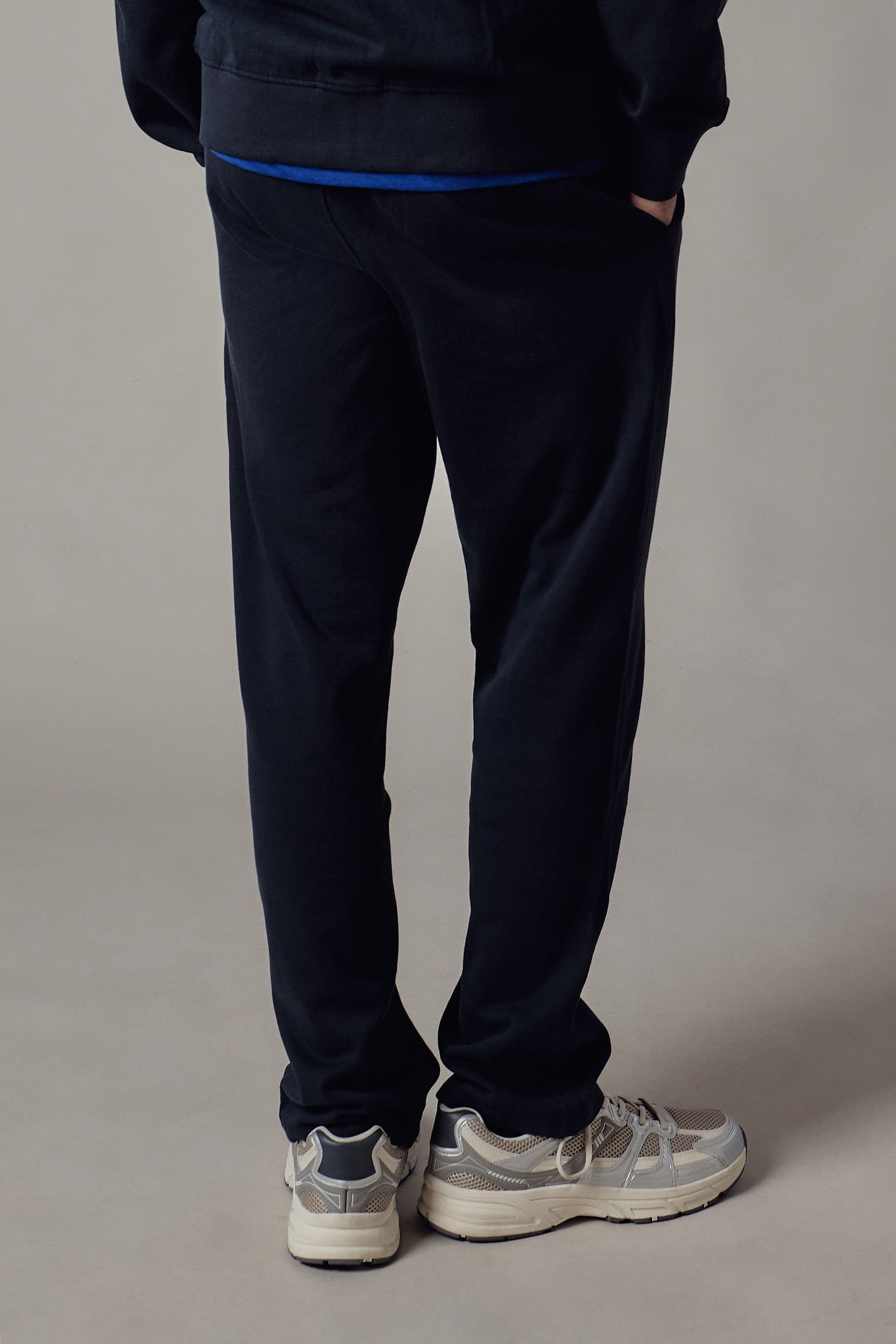Joggers Felpati Dritti Blu